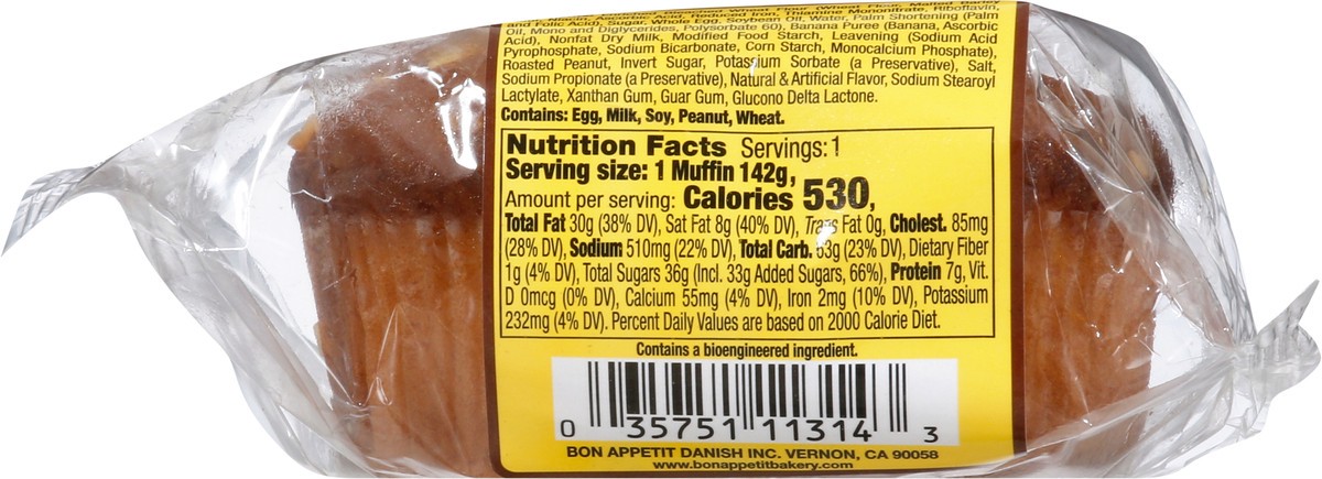 slide 9 of 9, BAKED GOODS- DSD Banana Nut Muffin, 1 ct