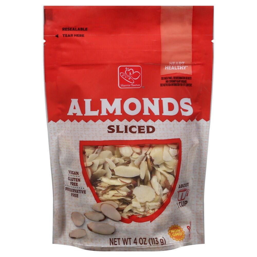 slide 1 of 2, Harris Teeter Almonds Sliced, 4 oz
