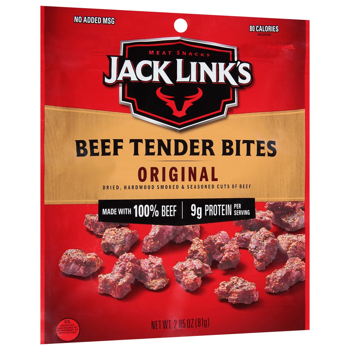 slide 2 of 9, Jack Link's Jack Links Meat Snacks Tender Bites Original Beef Steak - 2.85 Oz, 2.85 oz