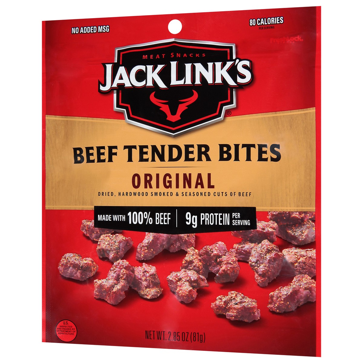 slide 3 of 9, Jack Link's Jack Links Meat Snacks Tender Bites Original Beef Steak - 2.85 Oz, 2.85 oz