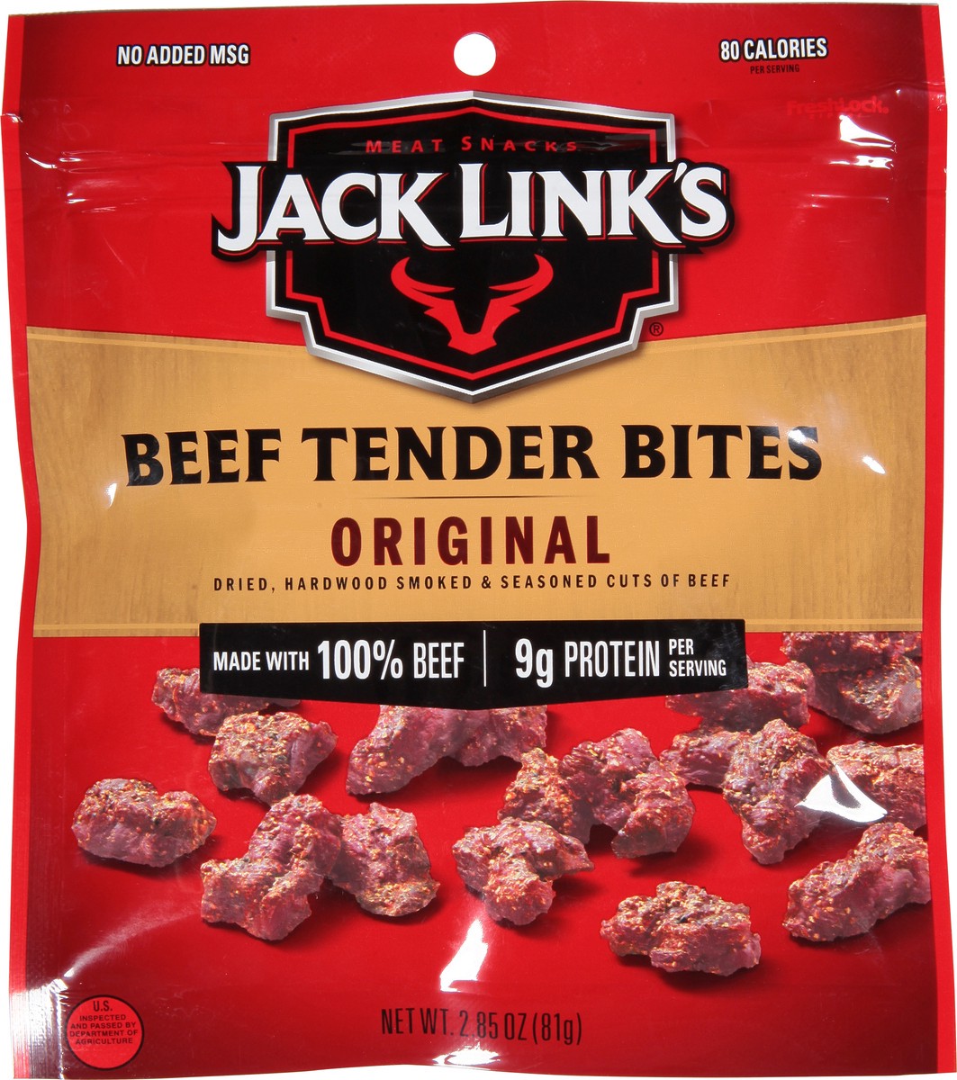 slide 6 of 9, Jack Link's Jack Links Meat Snacks Tender Bites Original Beef Steak - 2.85 Oz, 2.85 oz