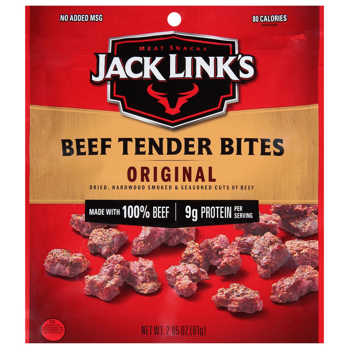 slide 1 of 9, Jack Link's Jack Links Meat Snacks Tender Bites Original Beef Steak - 2.85 Oz, 2.85 oz