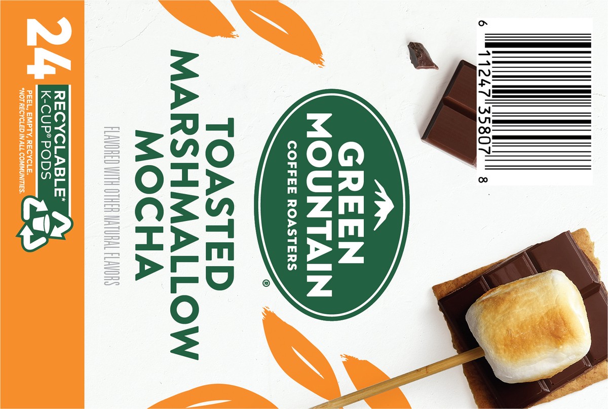 slide 3 of 11, Green Mountain Coffee Roasters Toasted Marshmallow Mocha Keurig Single-Serve K-Cup Pods, Light Roast Coffee, 24 Count, 24 ct