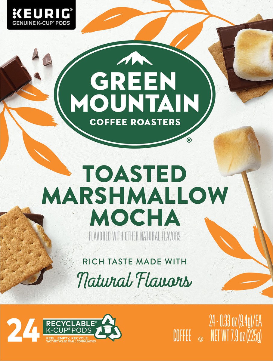 slide 1 of 11, Green Mountain Coffee Roasters Toasted Marshmallow Mocha Keurig Single-Serve K-Cup Pods, Light Roast Coffee, 24 Count, 24 ct