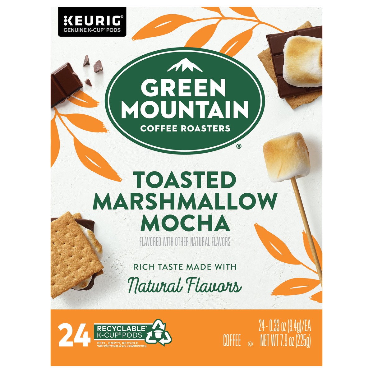 slide 4 of 11, Green Mountain Coffee Roasters Toasted Marshmallow Mocha Keurig Single-Serve K-Cup Pods, Light Roast Coffee, 24 Count, 24 ct