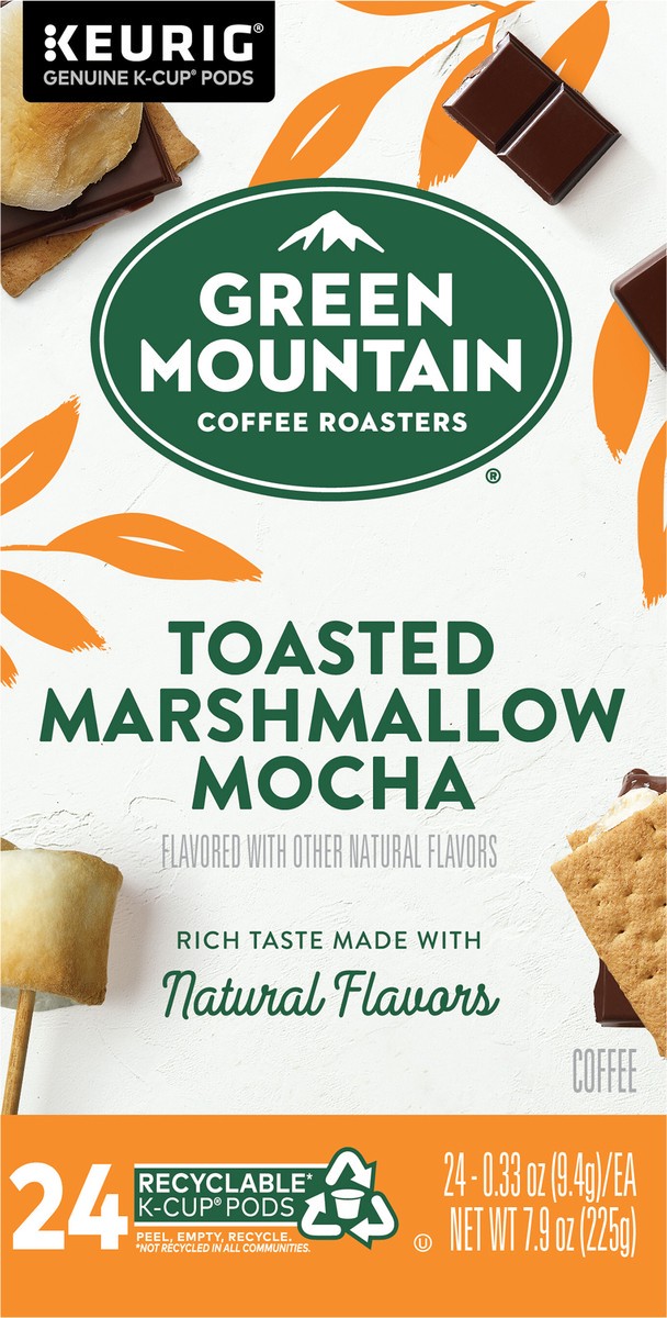 slide 10 of 11, Green Mountain Coffee Roasters Toasted Marshmallow Mocha Keurig Single-Serve K-Cup Pods, Light Roast Coffee, 24 Count, 24 ct