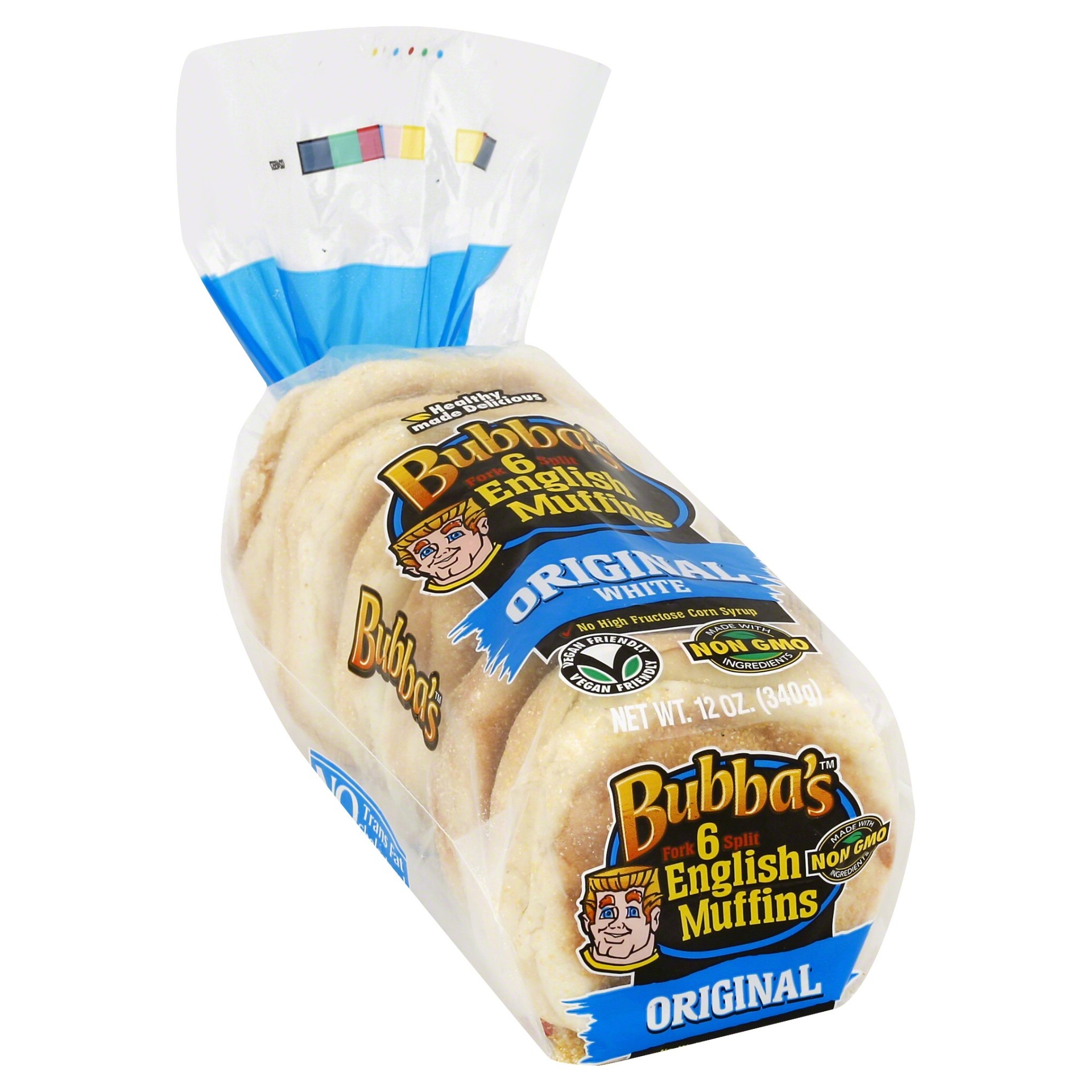 slide 1 of 5, Bubbas English Muffins 6 ea, 6 ct