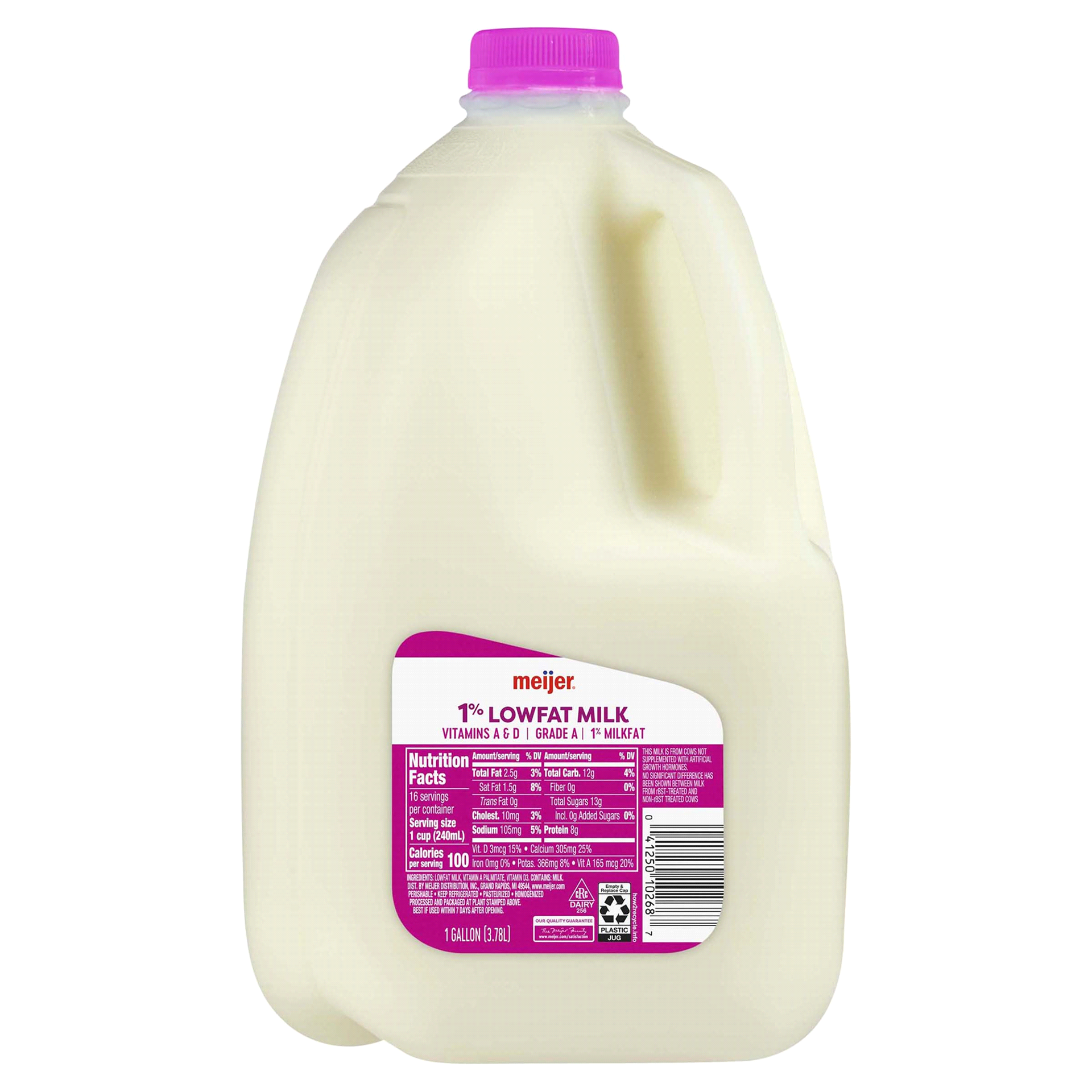 slide 1 of 5, Meijer 1% Lowfat Milk, Gallon, 1 gal
