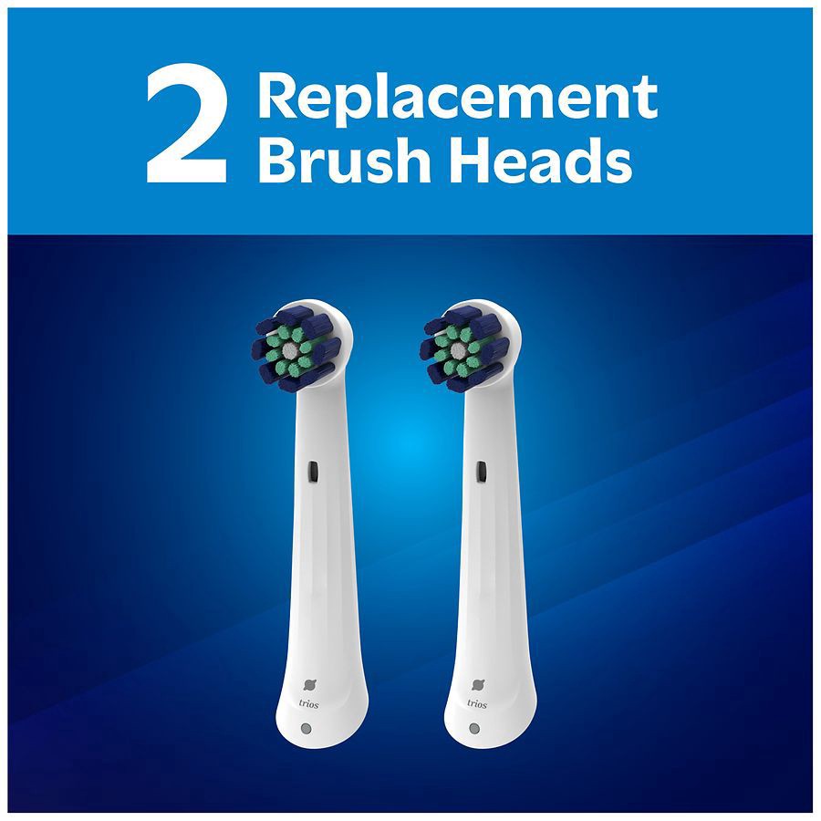 slide 4 of 5, Walgreens Trios Premium Clean Replacement Brush Heads, 2 ct