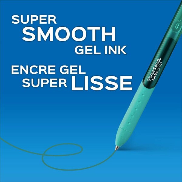 slide 8 of 10, Paper Mate InkJoy Gel Pens, Medium Point, 0.7 mm, Assorted Tropical Vacation Colors, Pack Of 4 Pens, 4 ct