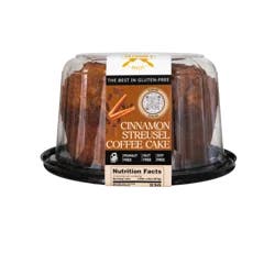 Antonina's Gluten Free Cinnamon Streusel Coffee Cake