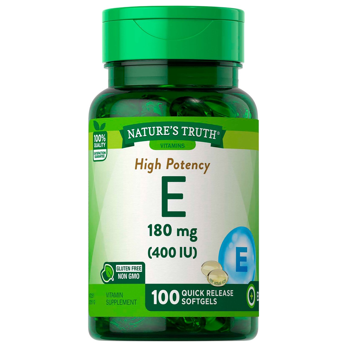 slide 1 of 4, Nature's Truth High Potency Vitamin E 180 mg (400 IU), 100 ct