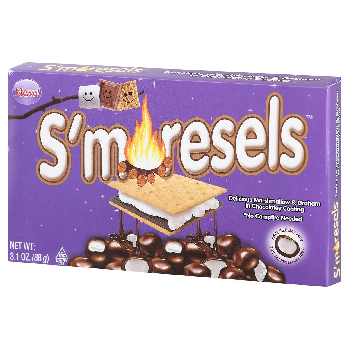 slide 3 of 9, Cookie Dough Bites S'Moresels, 3.1 oz