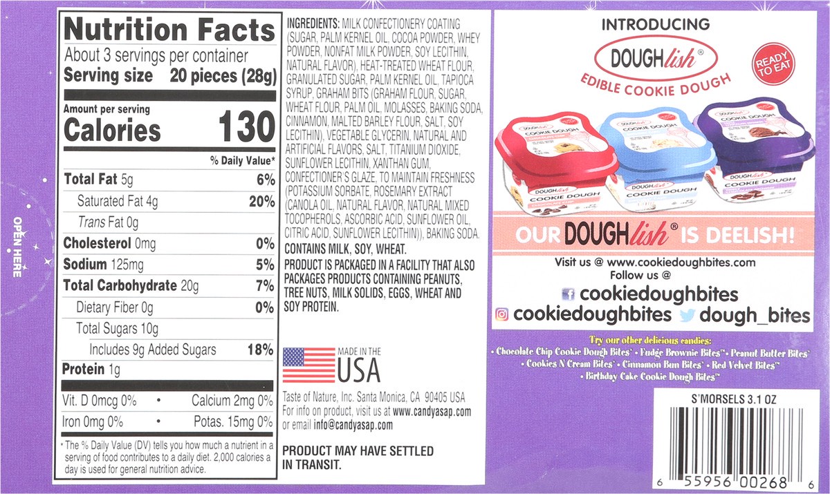 slide 5 of 9, Cookie Dough Bites S'Moresels, 3.1 oz