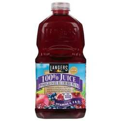 Langers No Sugar Added Pomegranate Blueberry Plus 100% Juice 64 fl oz
