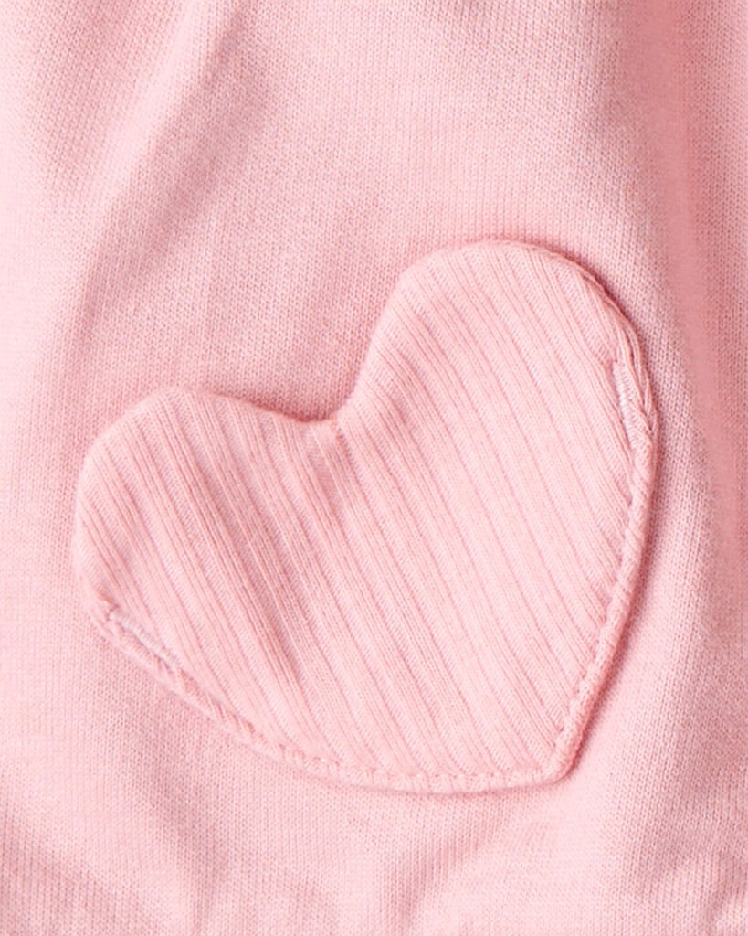 slide 2 of 4, Carter's Baby Girl 3-Piece Heart Vest Outfit Set - Pink Pink 18M, 3 pc