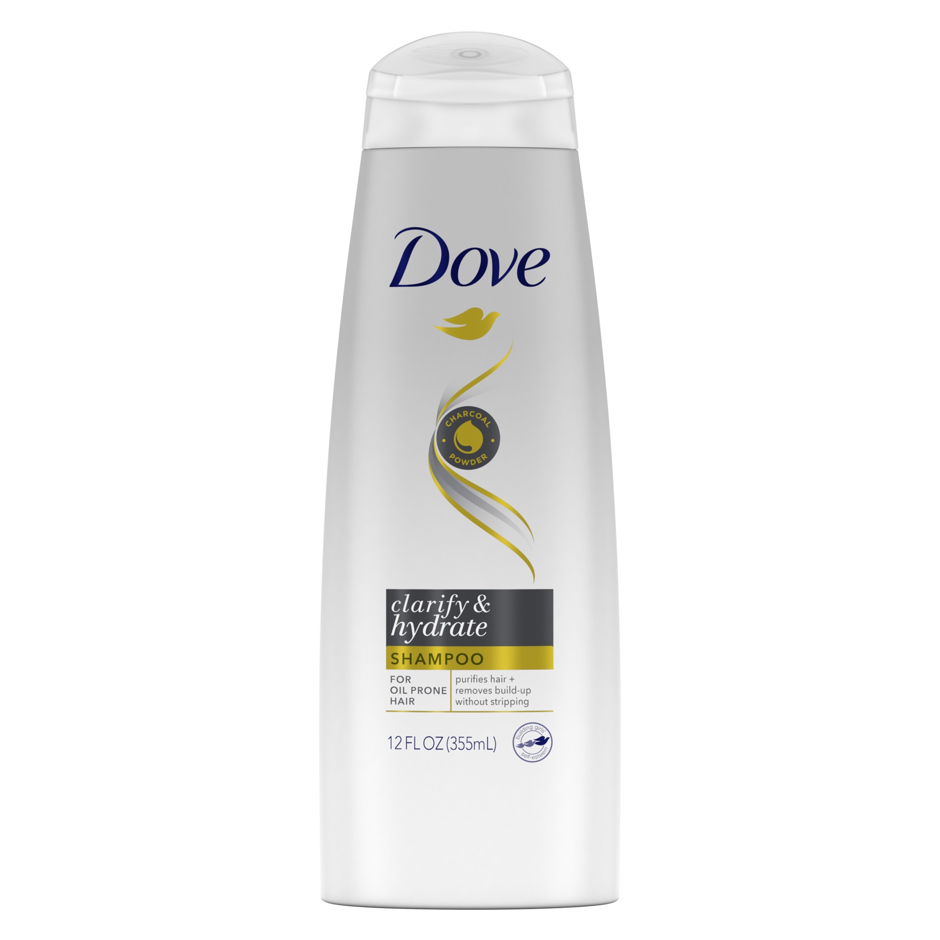 slide 1 of 3, Dove Shampoo Clarify & Hydrate, 12 fl oz, 12 oz