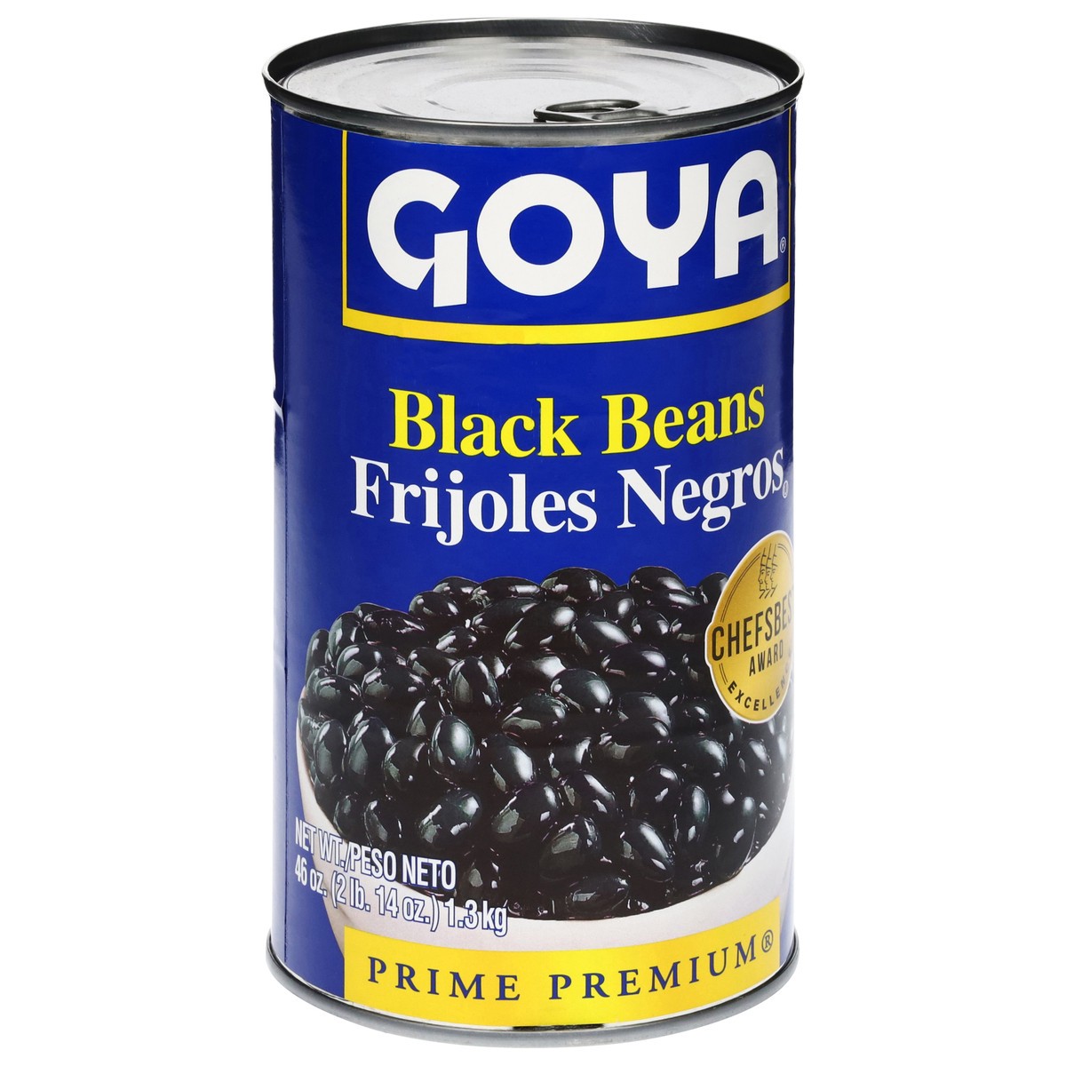 slide 5 of 14, Goya Black Beans 46 oz, 46 oz