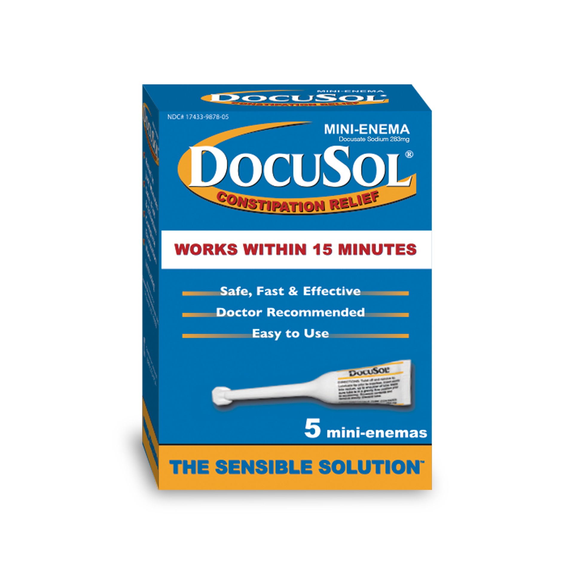 slide 1 of 5, DocuSol Mini-Enemas 5 ea, 5 ct