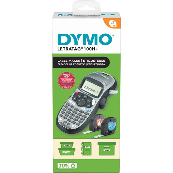slide 1 of 2, DYMO Letratag Lt-100H Plus Handheld Label Maker, 1 ct