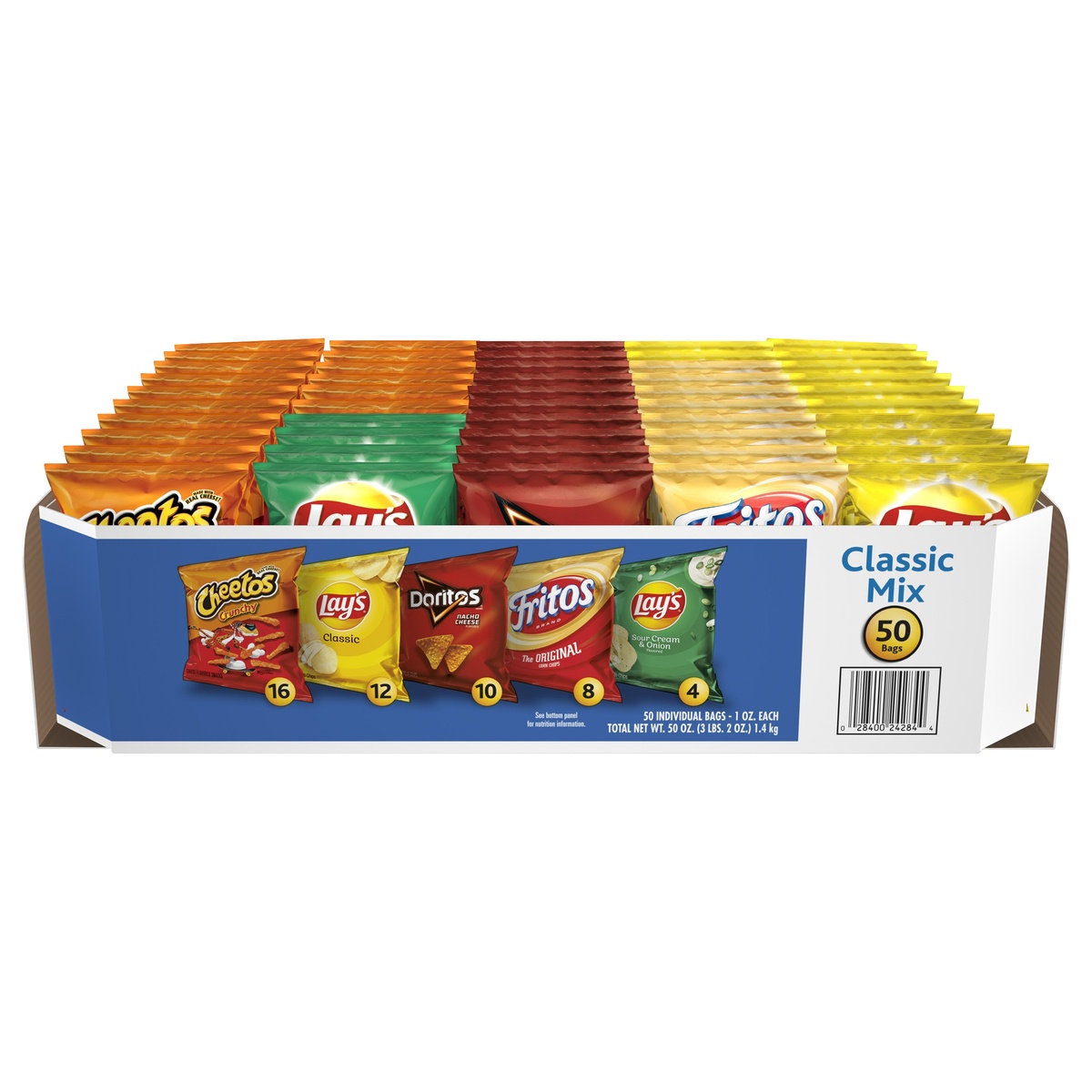 slide 1 of 1, Frito-Lay Fritolay Classic Mix Variety Pack, 50 ct; 1 oz