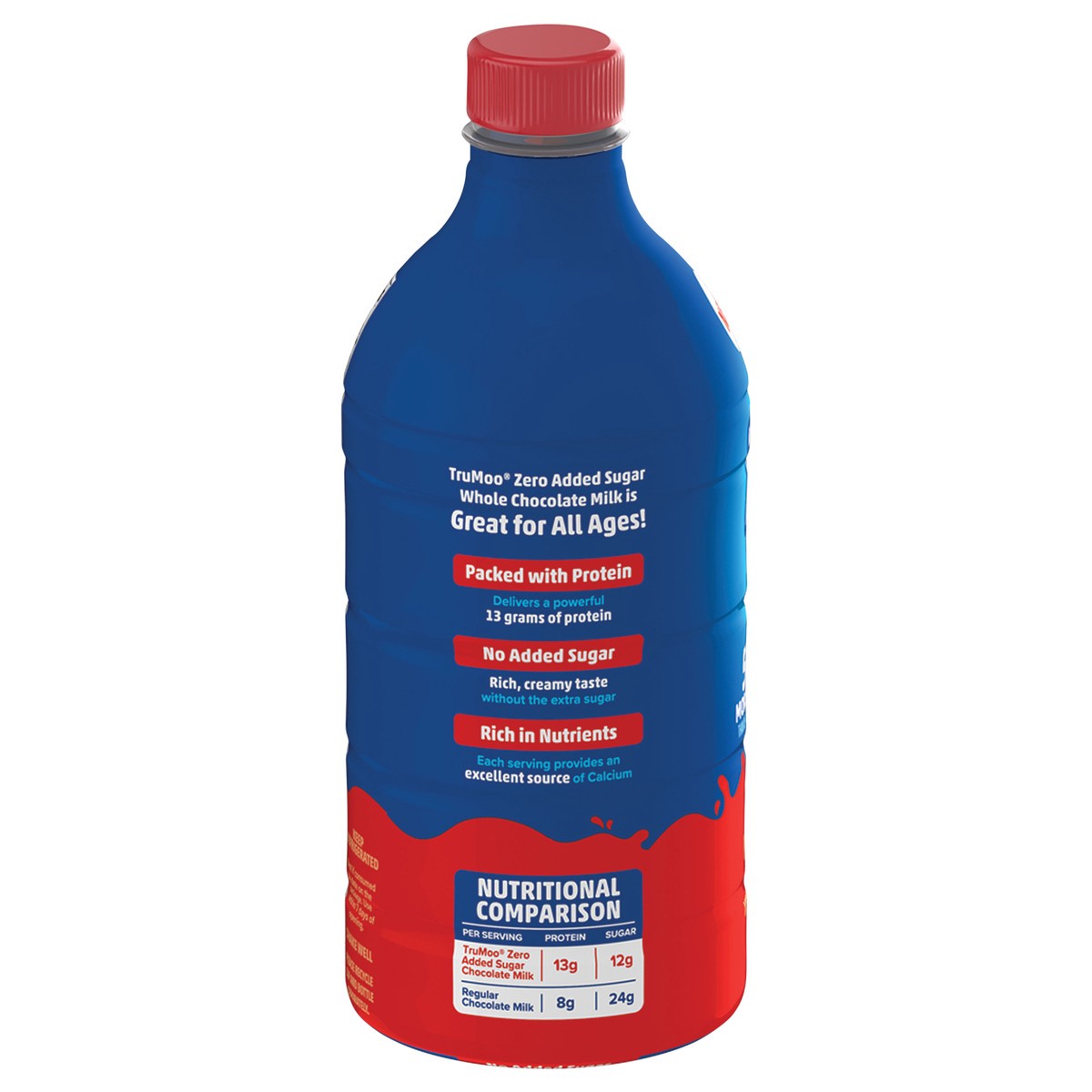 slide 13 of 15, Trumoo Milk Whole Chocolate Zero Added Sugar Lactose Free Protein Fortified Ultra Pasteurized 48 Fz - 48 FZ, 48 fl oz