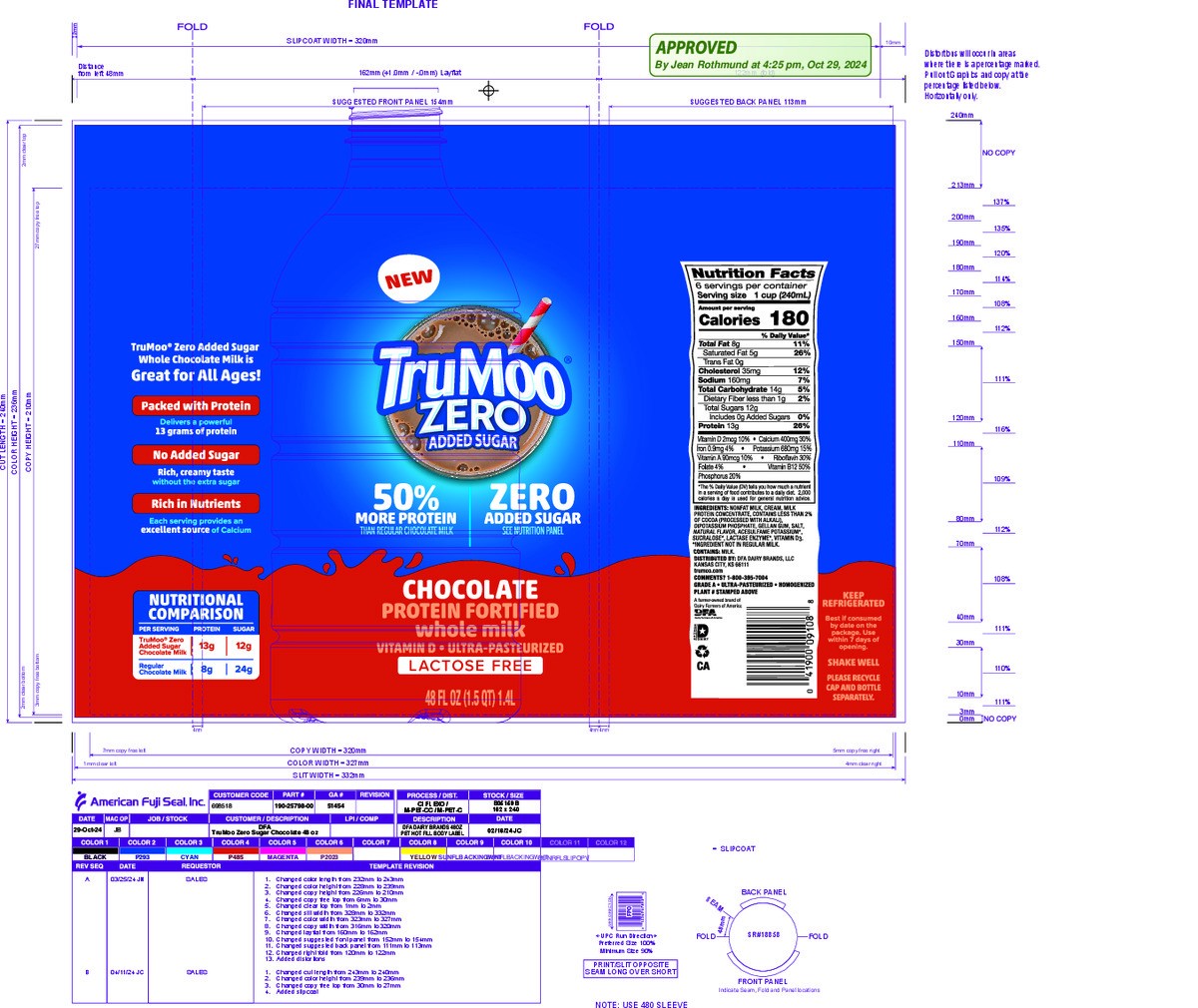 slide 5 of 15, Trumoo Milk Whole Chocolate Zero Added Sugar Lactose Free Protein Fortified Ultra Pasteurized 48 Fz - 48 FZ, 48 fl oz