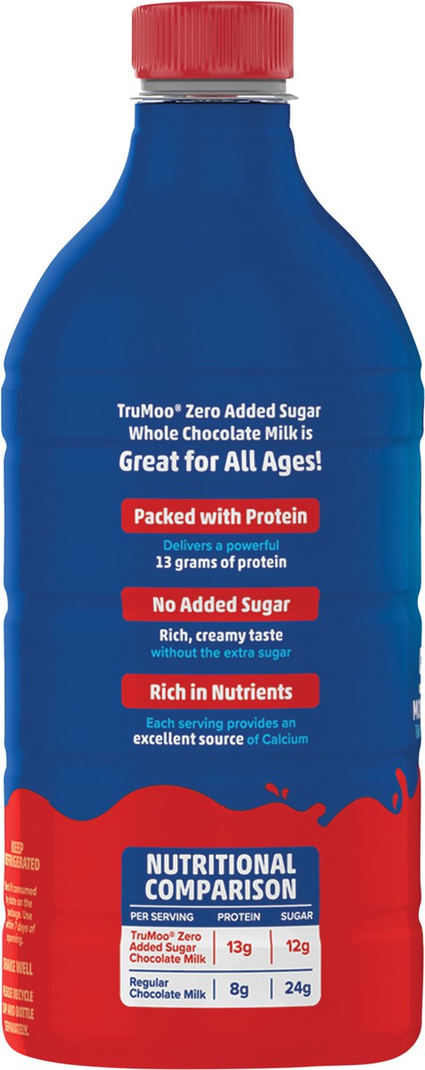slide 2 of 15, Trumoo Milk Whole Chocolate Zero Added Sugar Lactose Free Protein Fortified Ultra Pasteurized 48 Fz - 48 FZ, 48 fl oz
