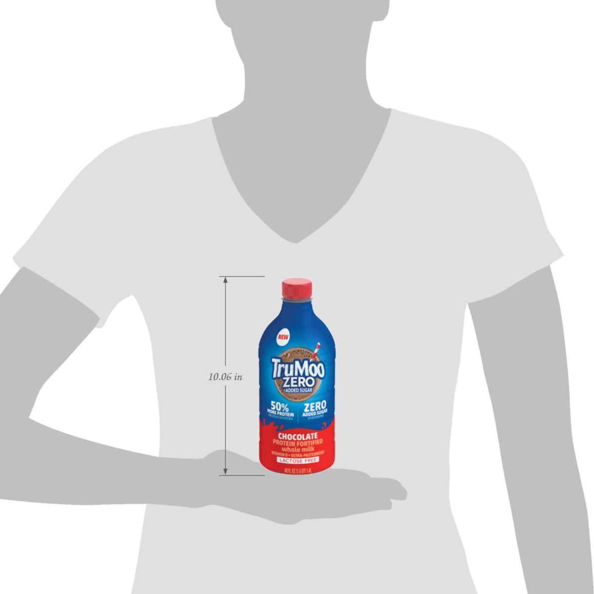 slide 3 of 15, Trumoo Milk Whole Chocolate Zero Added Sugar Lactose Free Protein Fortified Ultra Pasteurized 48 Fz - 48 FZ, 48 fl oz