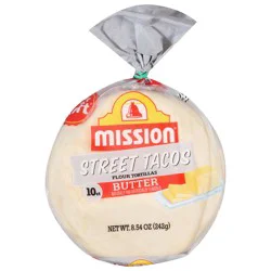 Mission Street Tacos Flour Butter Tortillas - 10 Each