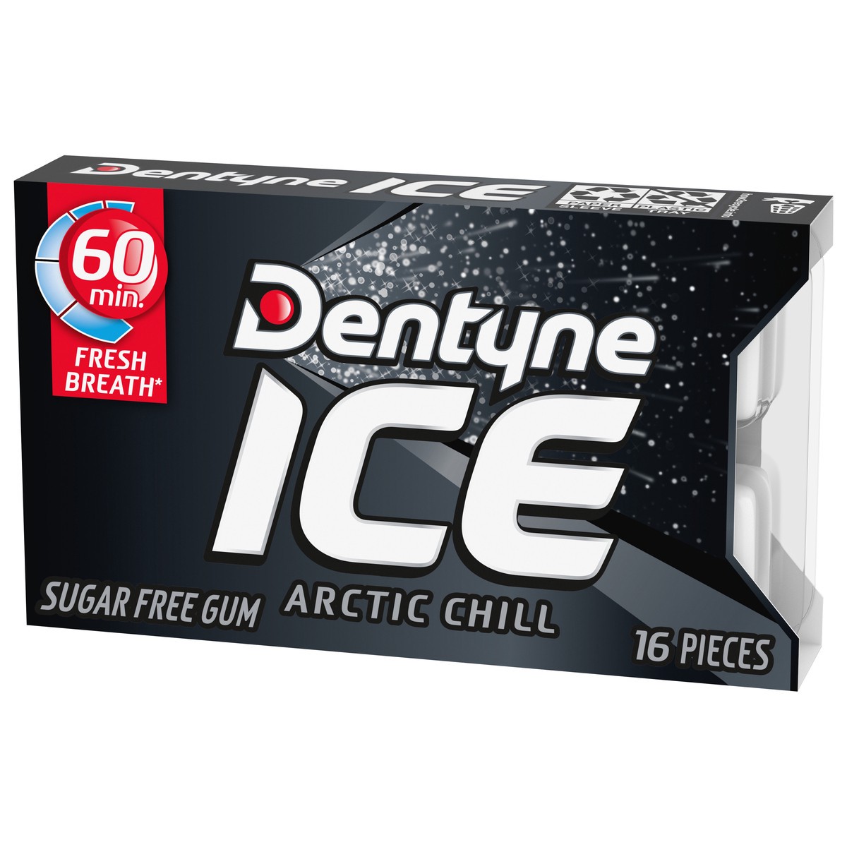 slide 2 of 9, Dentyne Ice Arctic Chill Sugar Free Gum, 1 Pack of 16 Pieces, 0.8 oz