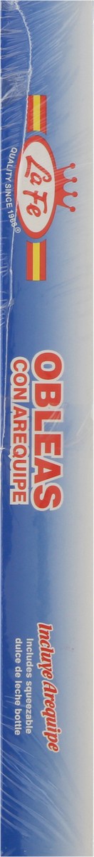 slide 4 of 13, La Fe Flour Wafer with Caramel Spread 1 ea, 7.76 oz