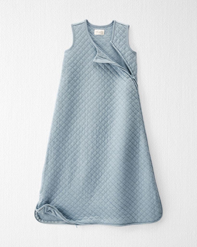 slide 2 of 4, Littleplanet Baby Double Knit Zip Wearable Blanket in Blue Creek Blue Creek L, 1 ct