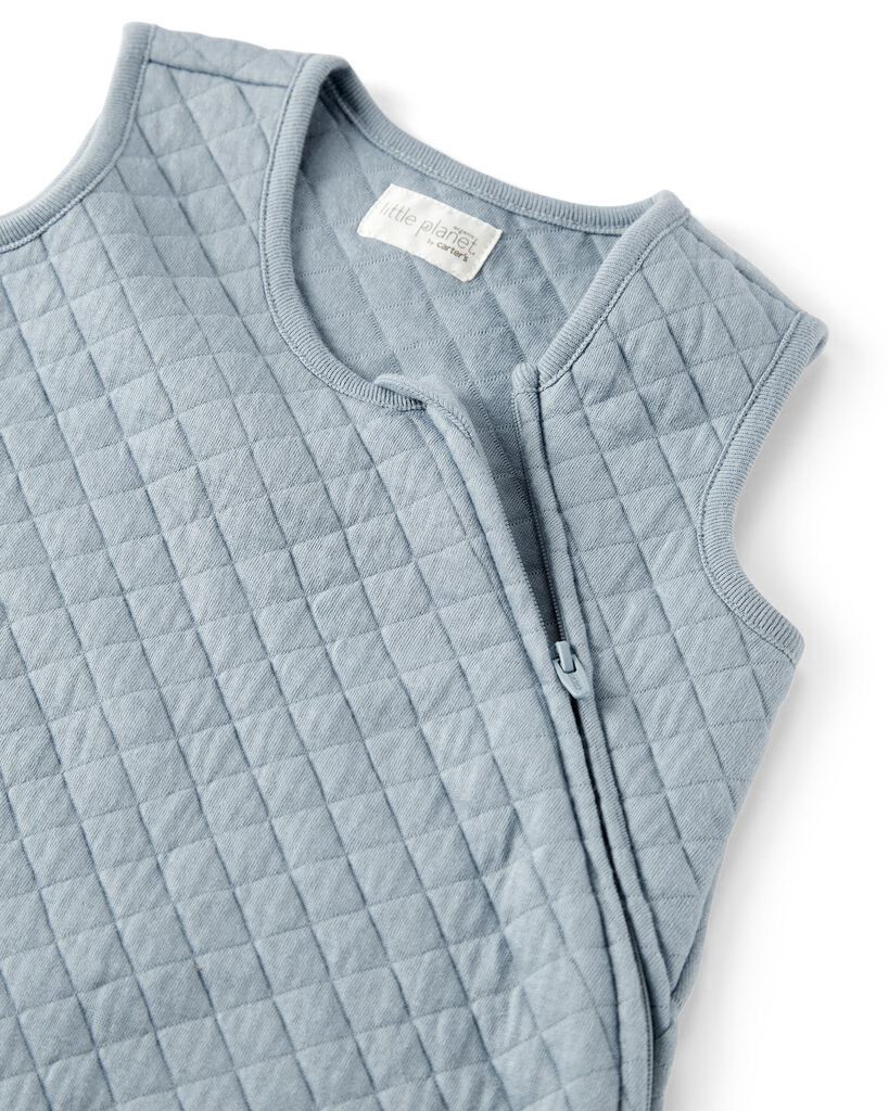 slide 3 of 4, Littleplanet Baby Double Knit Zip Wearable Blanket in Blue Creek Blue Creek L, 1 ct