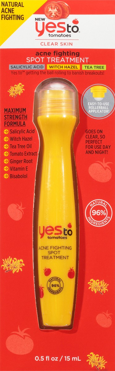 slide 1 of 9, Yes to Tomatoes Clear Skin Maximum Strength Formula Acne Fighting Spot Treatment 0.5 fl oz Pack, 0.5 fl oz