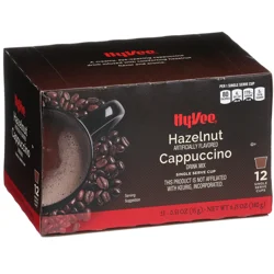 Hy-vee Hazelnut Cappuccino Drink Mix Single Serve Cups - 6.35 oz