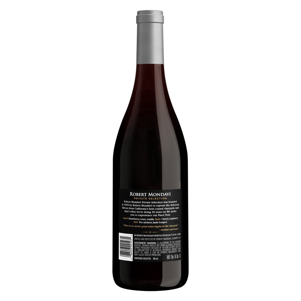 slide 4 of 25, Robert Mondavi Private Selection Pinot Noir Red Wine, 750 mL Bottle, 25.35 fl. oz