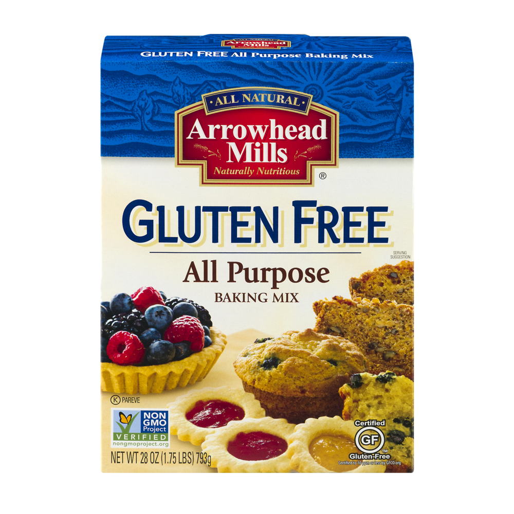 slide 1 of 4, Arrowhead Mills All Purpose Gluten Free Baking Mix, 28 oz