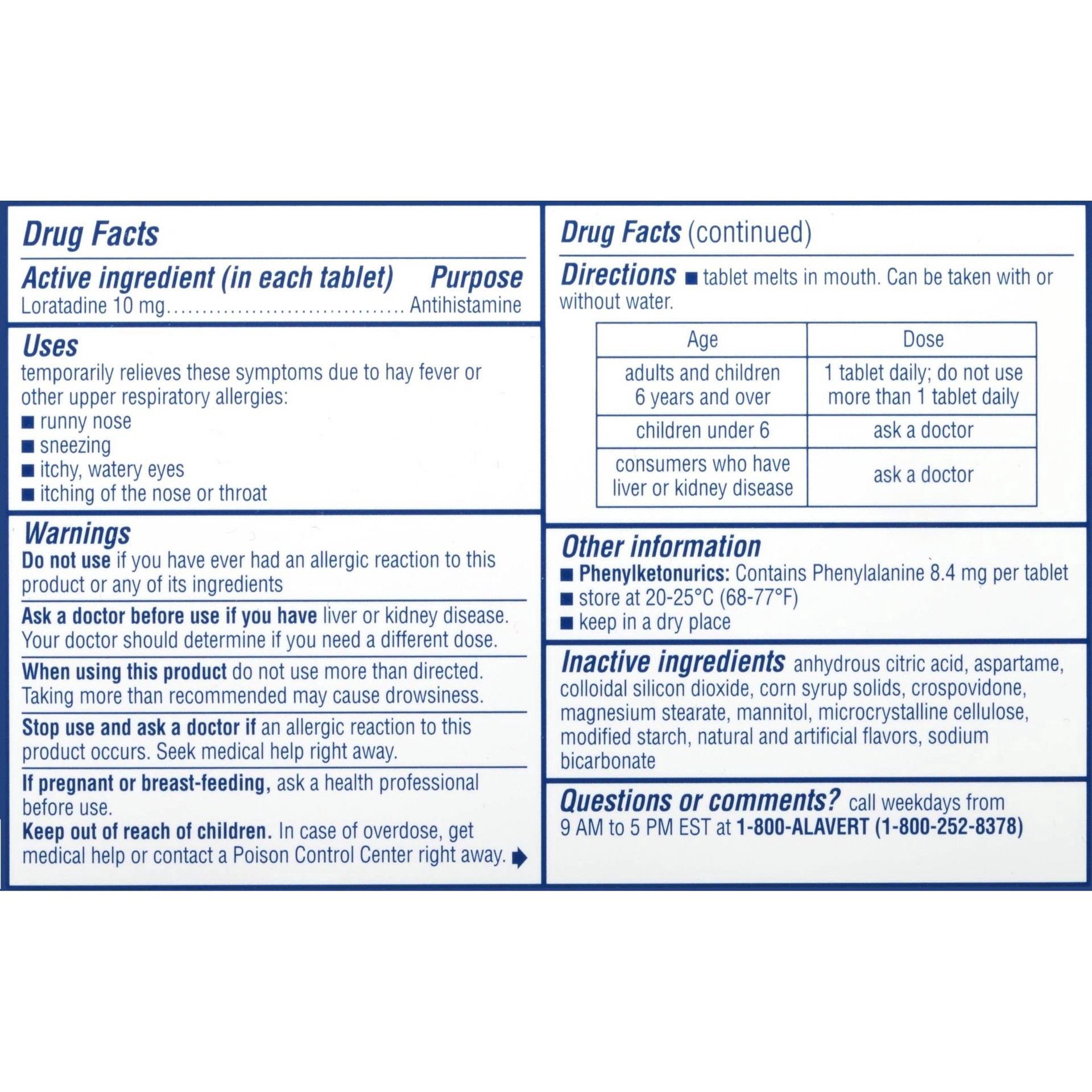 slide 5 of 8, Alavert Antihistamine 60 ea, 60 ct