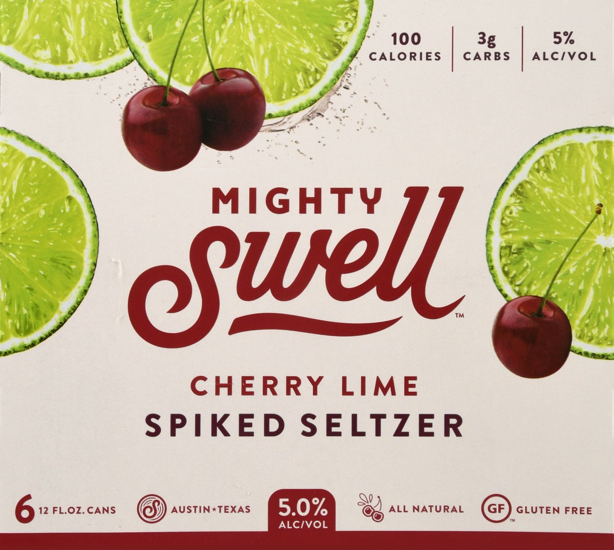 slide 7 of 10, Mighty Swell Cherry Lime Spritzer, 1 ct