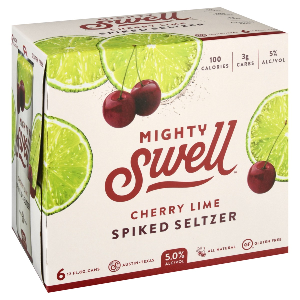 slide 2 of 10, Mighty Swell Cherry Lime Spritzer, 1 ct