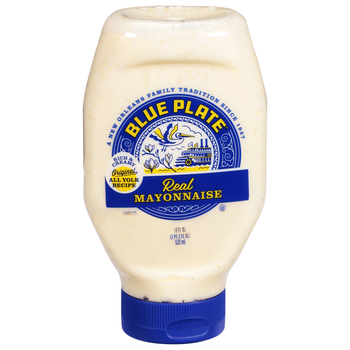 slide 1 of 9, Blue Plate Real Mayonnaise 18 fl oz, 18 fl oz