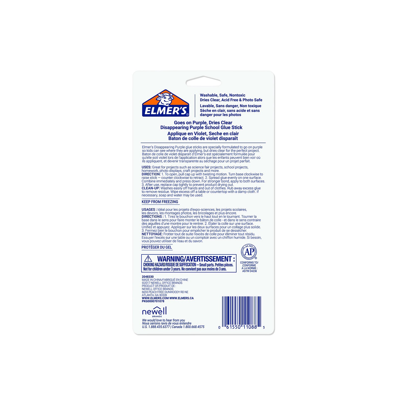slide 4 of 4, Elmer's Elmer's Purple School Glue Sticks, Pack Of 12, 0.21 oz