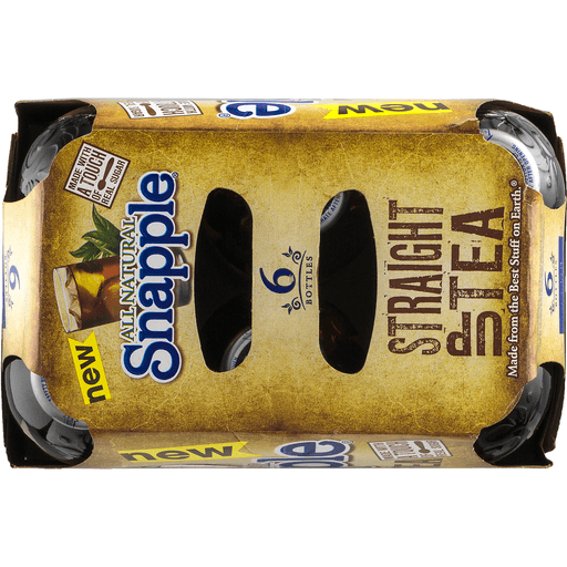 slide 8 of 9, Snapple Straight Up Tea, 16oz Bottles, 6 ct; 16 fl oz