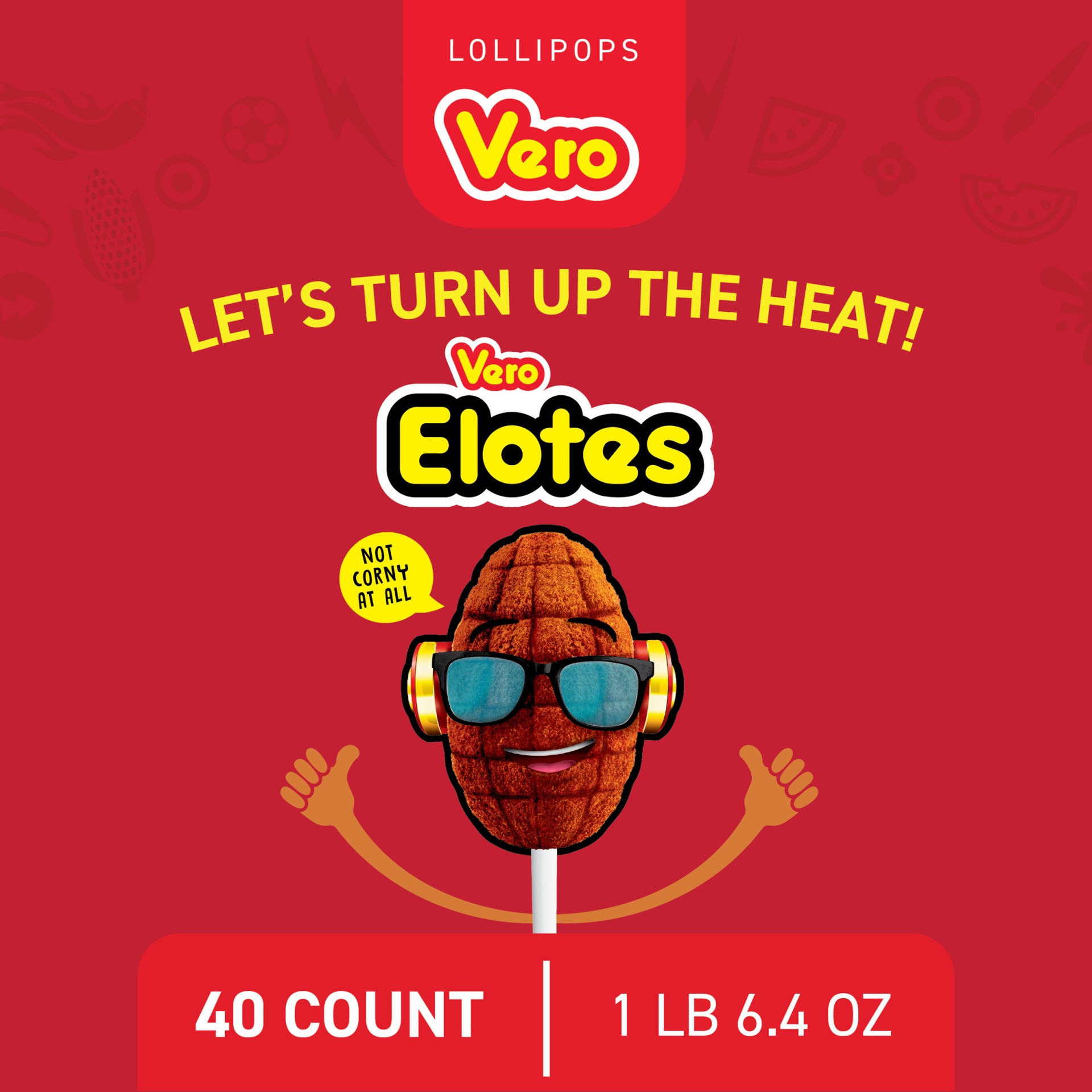 slide 4 of 5, Vero Elotes Lollipops with Chili, 22.6 oz