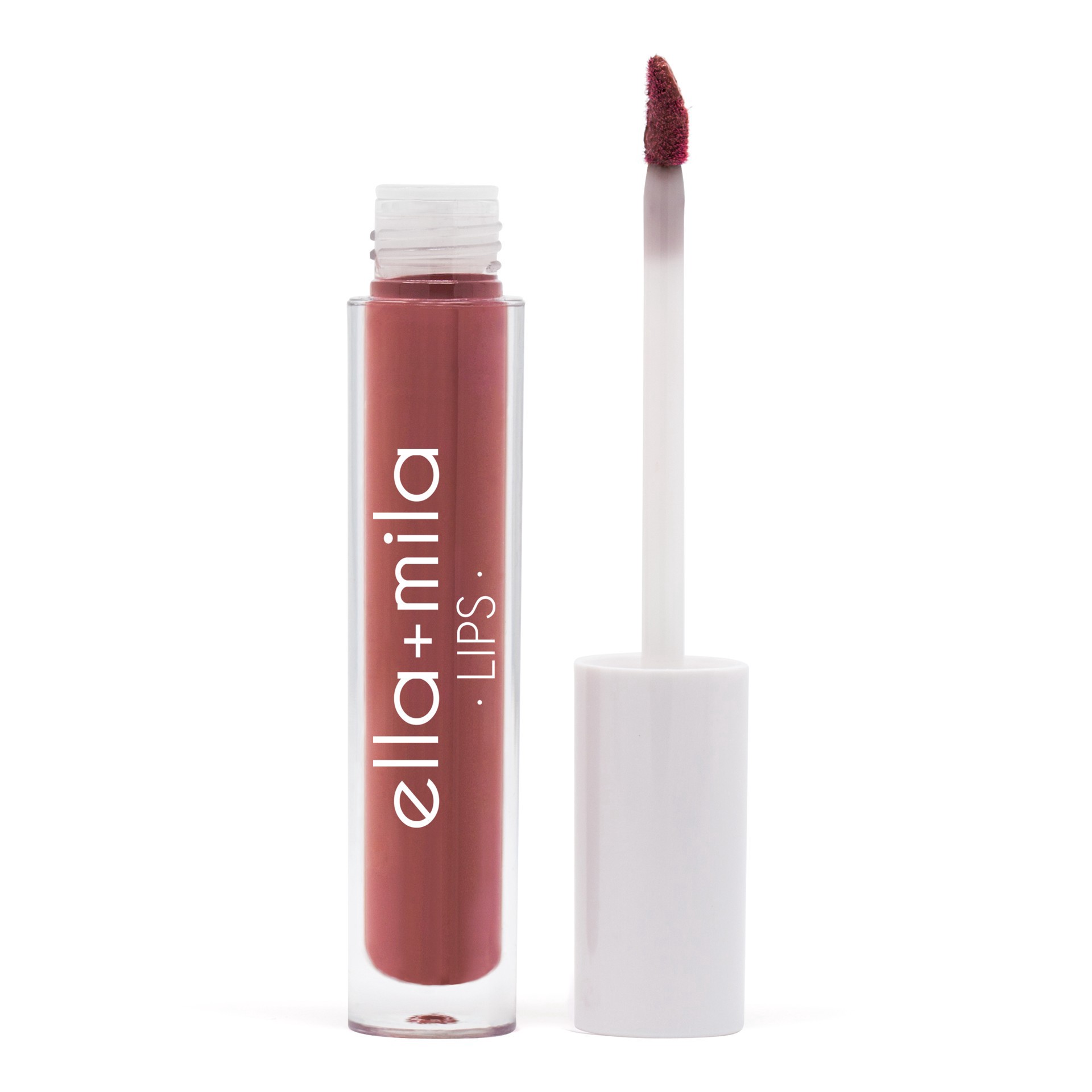 slide 2 of 4, ella+mila Liquid Lip Color, Just Right, 0.14 fl oz