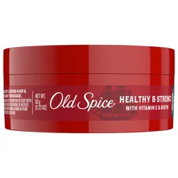 Old Spice Re-Moldable Paste for Men, Healthy & Strong with Vitamin E & Biotin, Men's Hair Styling Paste, Medium-High Hold, Matte Finish, 2.22 oz
