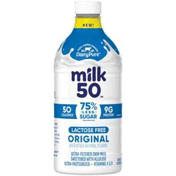 Dairypure Milk50 Fat Free Original Lactose Free Ultra-pasteurized , 48 Fluid Ounce Plastic Bottle - 48 FZ