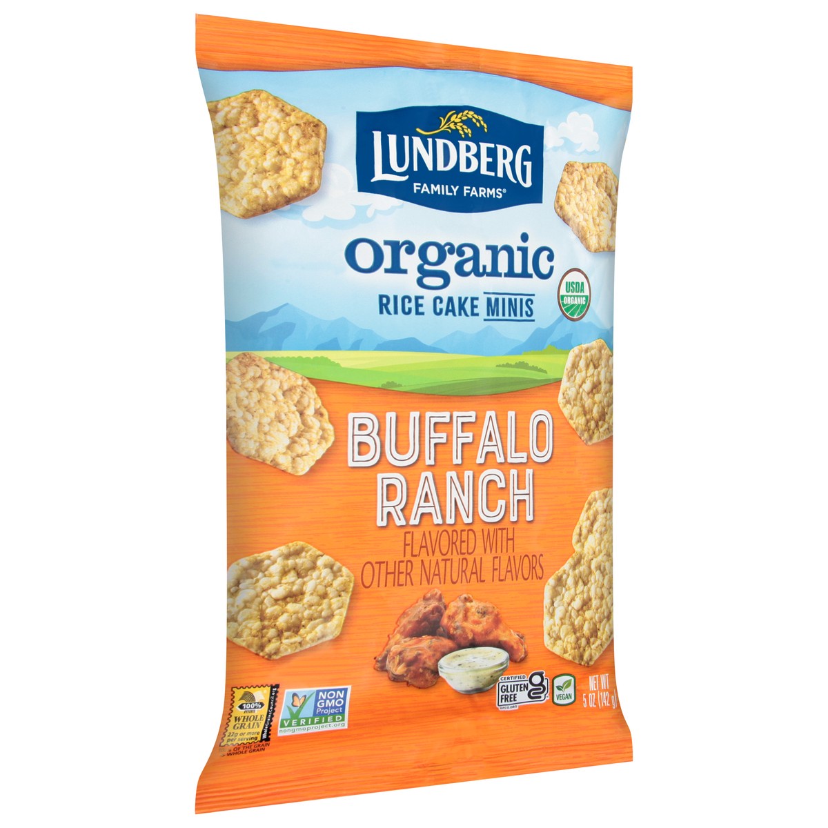 slide 2 of 9, Lundberg Family Farms Rice Cake, Organic, Buffalo Ranch, Minis 5 Oz, 5 oz