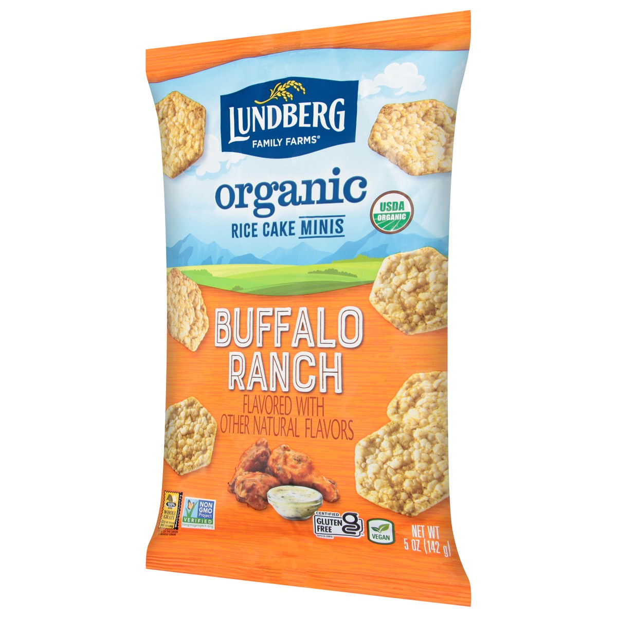 slide 3 of 9, Lundberg Family Farms Rice Cake, Organic, Buffalo Ranch, Minis 5 Oz, 5 oz